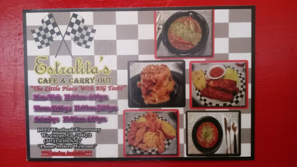 Estralitas Cafe / Carryout | bakery | 1022 Westbank Expy, Westwego, LA 70094, USA | 5043408517 OR +1 504-340-8517