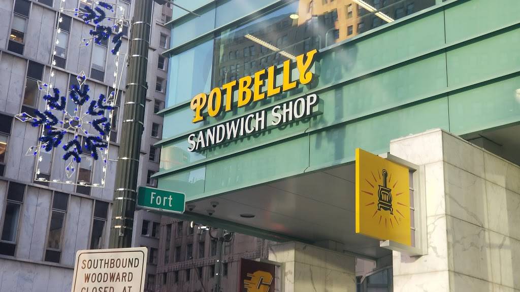 Potbelly Sandwich Shop | restaurant | 777 Woodward Ave Suite 150, Detroit, MI 48226, USA | 3133094197 OR +1 313-309-4197