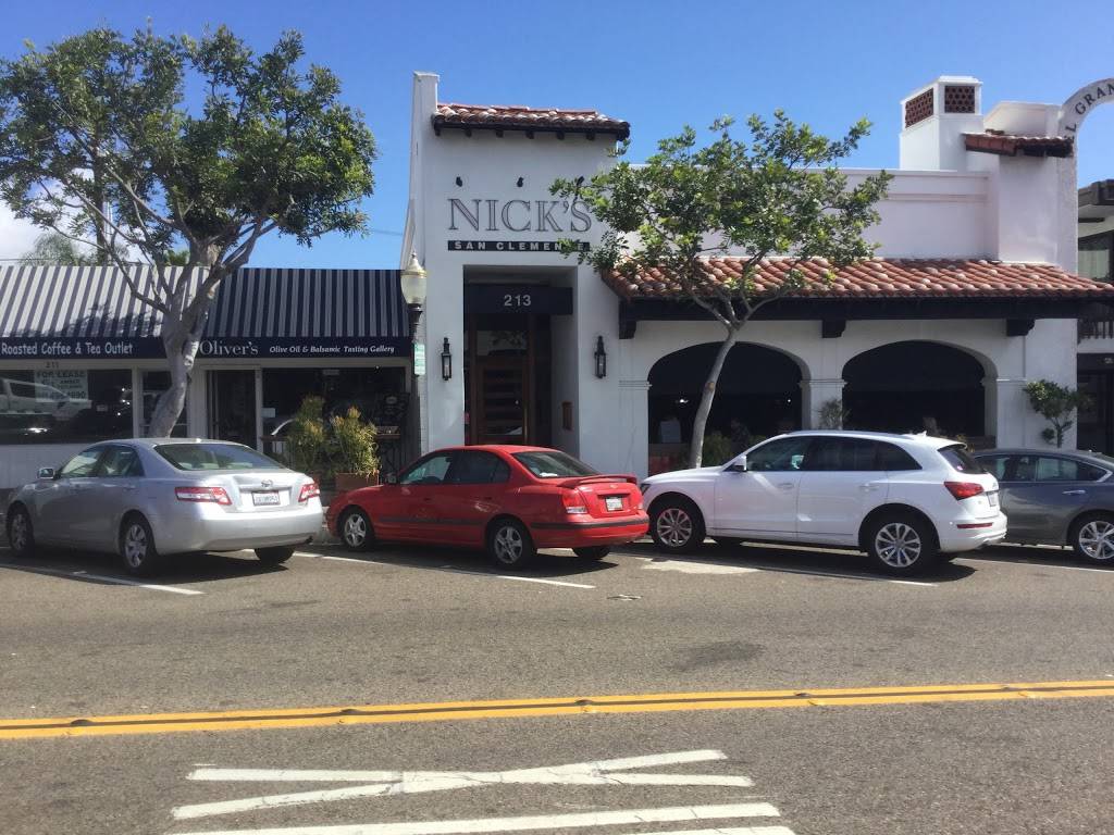 Nicks San Clemente | restaurant | 213 Avenida Del Mar, San Clemente, CA 92672, USA | 9494812200 OR +1 949-481-2200