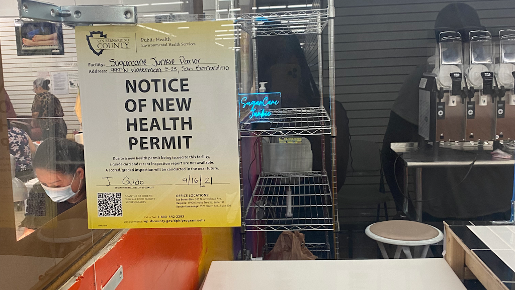 SugarCane Junkie Parlor | restaurant | 999 N Waterman Ave Space F27, San Bernardino, CA 92410, USA | 9098330655 OR +1 909-833-0655