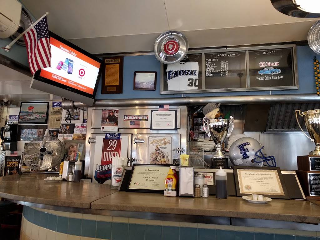 29 Diner | restaurant | 10536 Fairfax Blvd, Fairfax, VA 22030, USA | 7033520029 OR +1 703-352-0029
