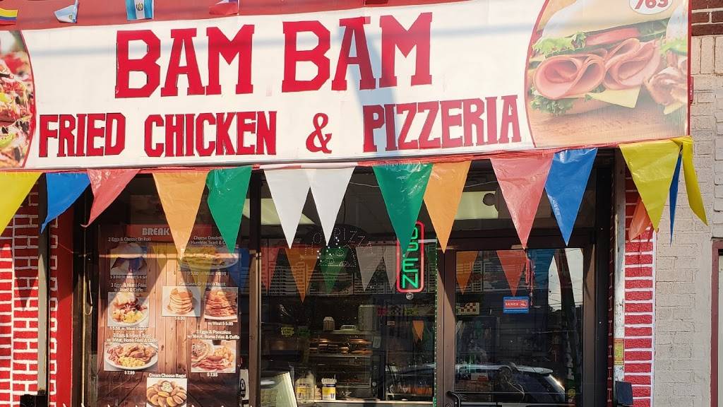 BAM BAM Fried Chicken & pizzeria | restaurant | 763 Broadway, Newark, NJ 07104, USA | 9739913122 OR +1 973-991-3122