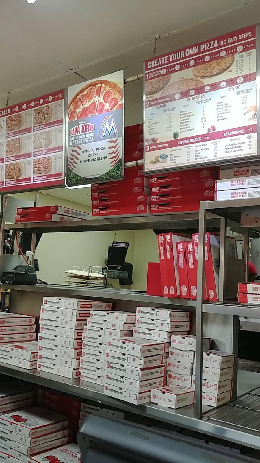 Papa Johns Pizza | restaurant | 19625 NW 57th Ave, Carol City, FL 33055, USA | 3056247272 OR +1 305-624-7272