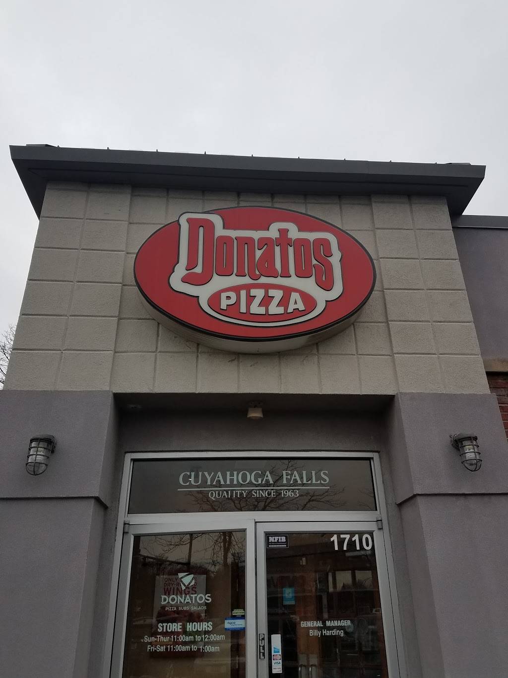 Donatos Pizza | restaurant | 1710 State Rd, Cuyahoga Falls, OH 44223, USA | 3309235900 OR +1 330-923-5900