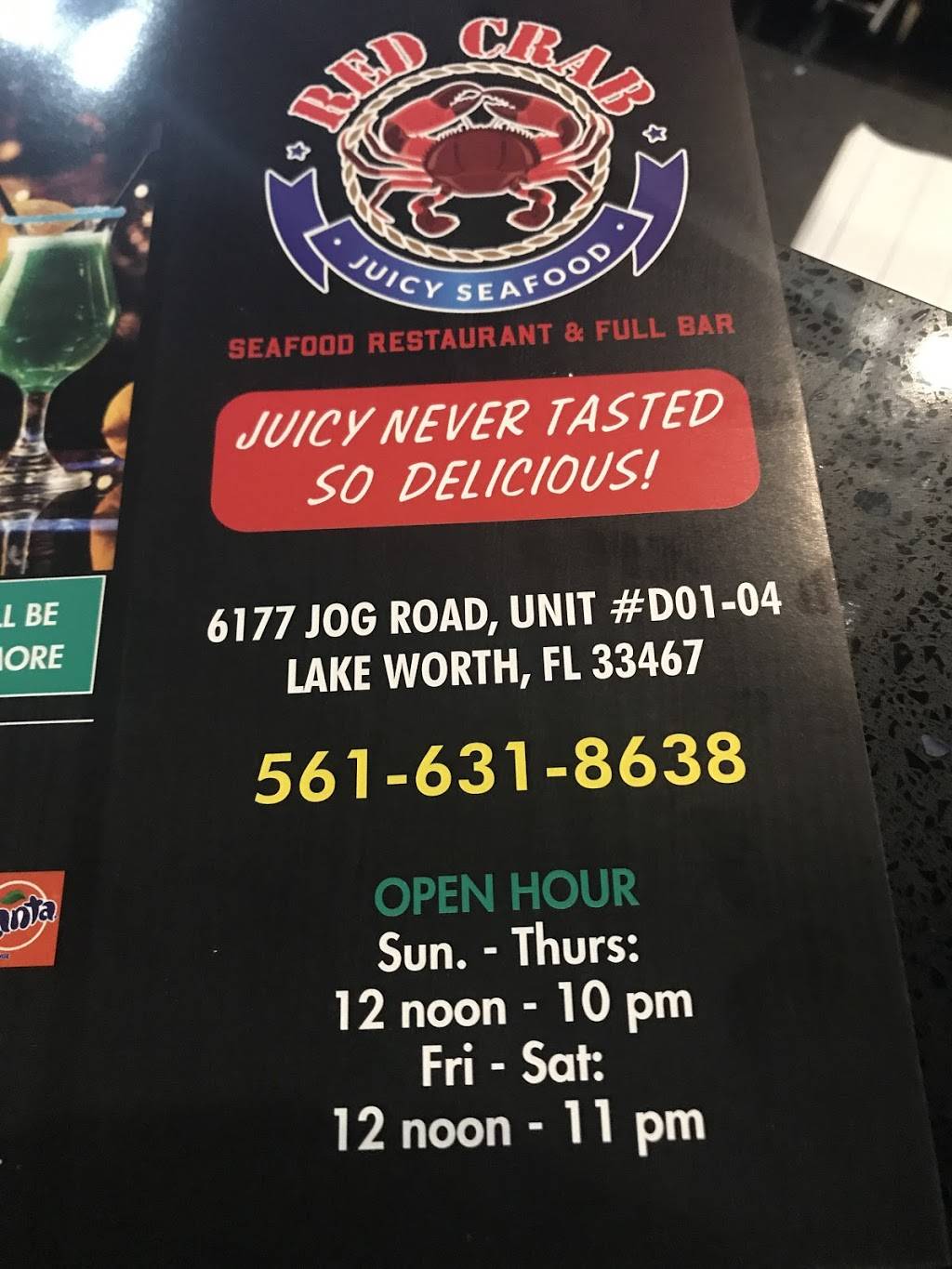 Red Crab Juicy Seafood - Lake Worth | restaurant | D 01, 6177 Jog Rd #04, Lake Worth, FL 33467, USA | 5616318638 OR +1 561-631-8638