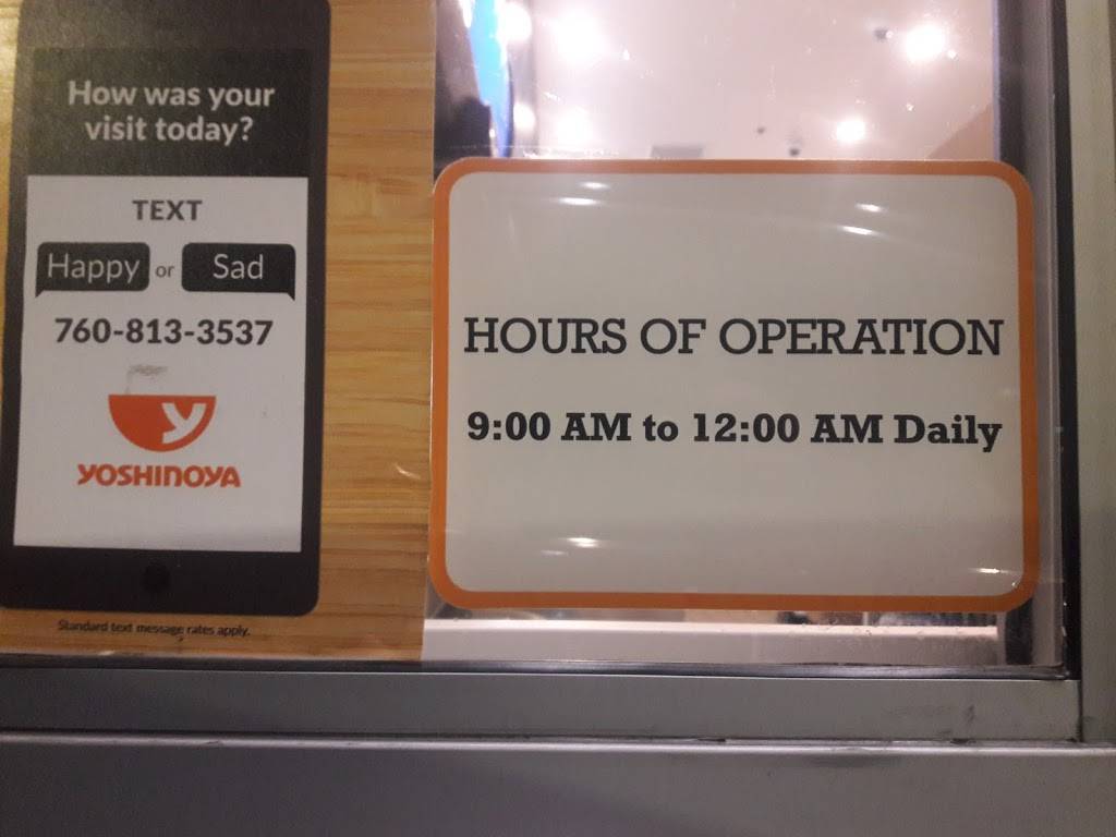 Yoshinoya Escondido | restaurant | 700 Centre City Parkway #101, Escondido, CA 92025, USA | 7605949544 OR +1 760-594-9544