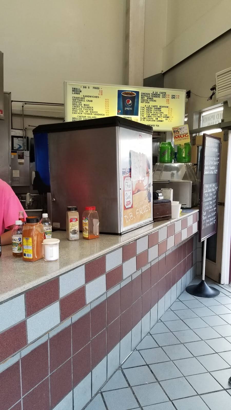 D B Fries | restaurant | 100 Garfield Pkwy, Bethany Beach, DE 19930, USA | 3025370880 OR +1 302-537-0880