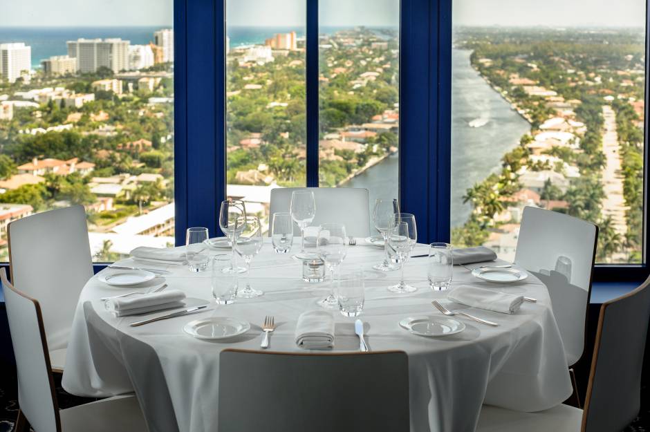 the blue | restaurant | 27th Floor, 501 E Camino Real, Boca Raton, FL 33432, USA | 5614473000 OR +1 561-447-3000