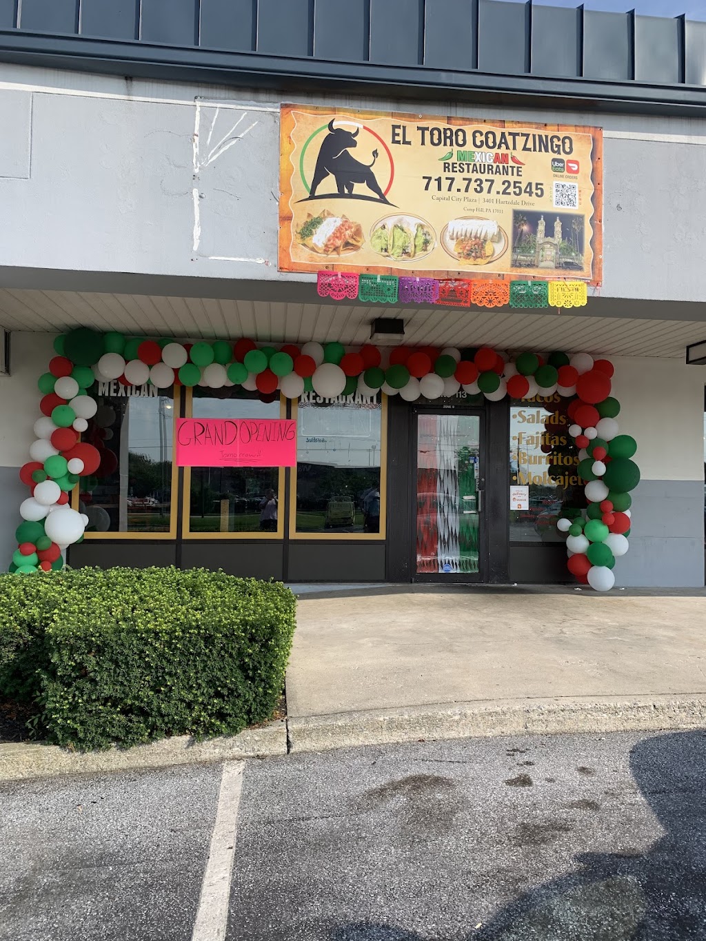 El Toro Coatzingo | restaurant | 3401 Hartzdale Dr #113, Camp Hill, PA 17011, USA | 7177372545 OR +1 717-737-2545