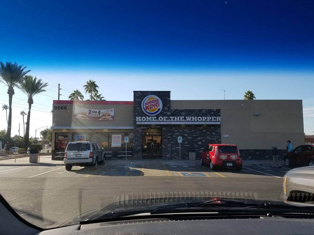 Burger King | restaurant | 9668 East Riggs Road, Sun Lakes, AZ 85248, USA | 4808957733 OR +1 480-895-7733