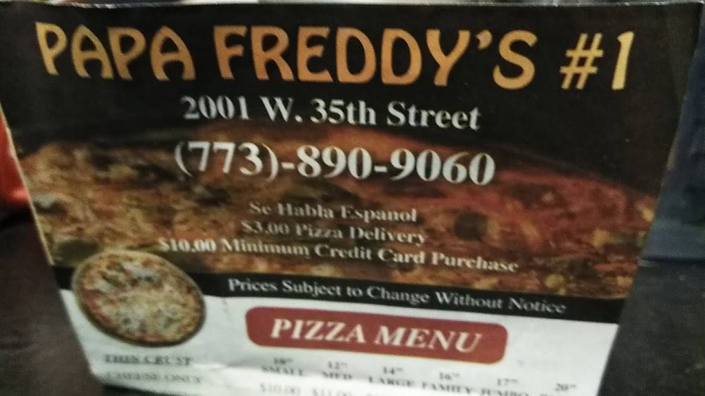 Papa Freddys | restaurant | 2001 W 35th St, Chicago, IL 60609, USA | 7738909060 OR +1 773-890-9060