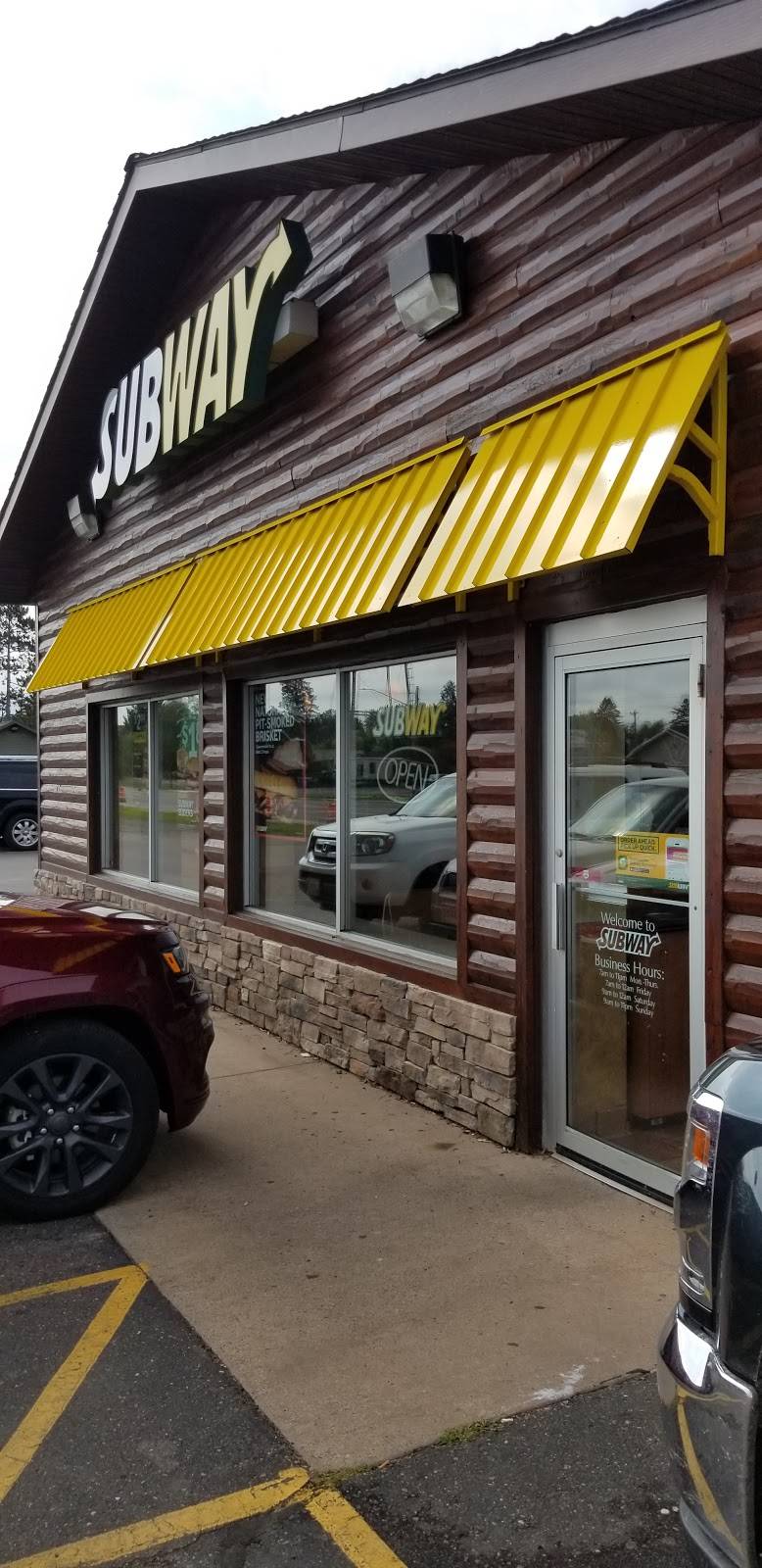 Subway | restaurant | 10453 WI-27, Hayward, WI 54843, USA | 7156344003 OR +1 715-634-4003