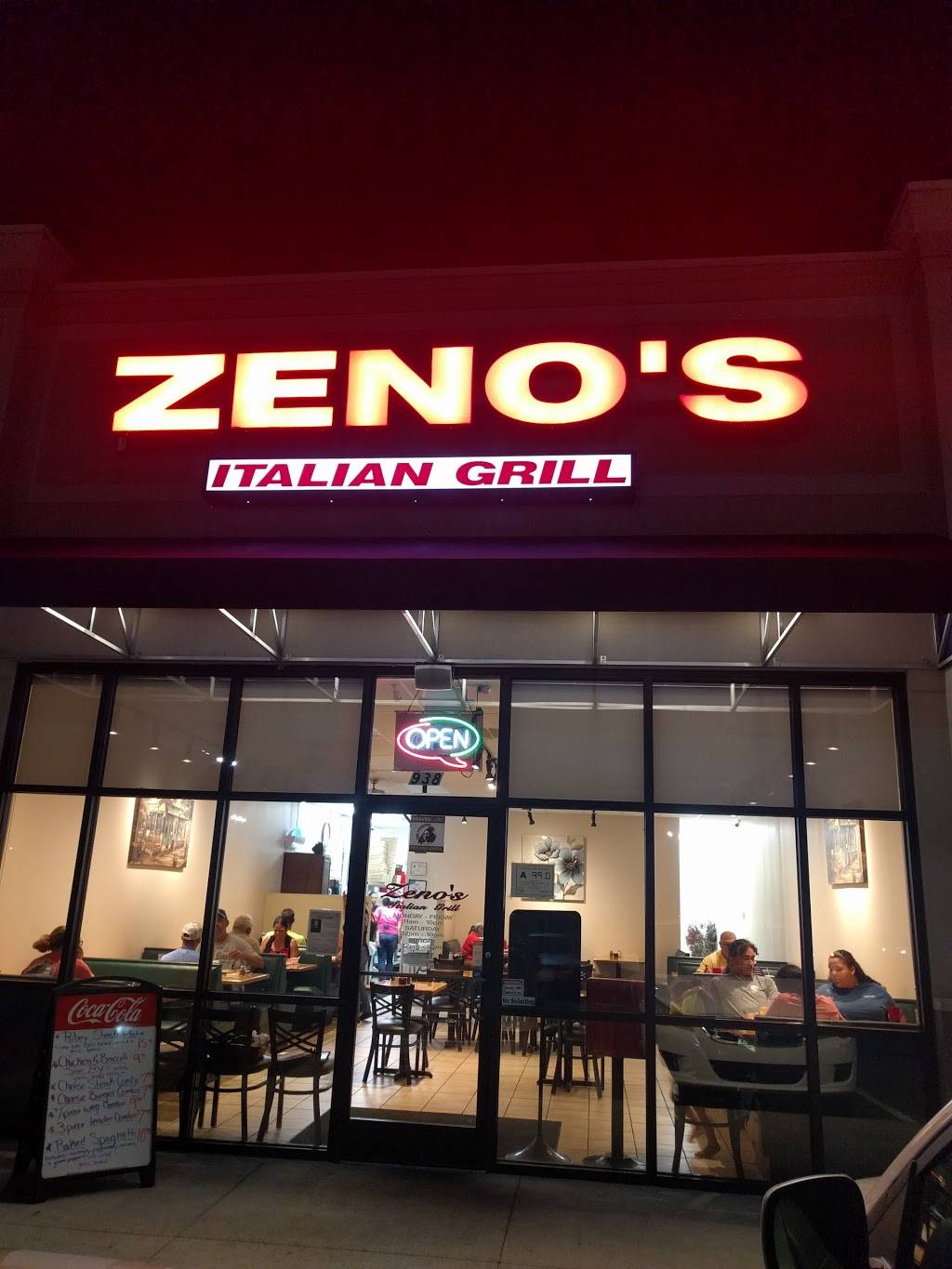 Zenos Italian Grill | restaurant | 938 E 3rd St, Pembroke, NC 28372, USA | 9107759393 OR +1 910-775-9393
