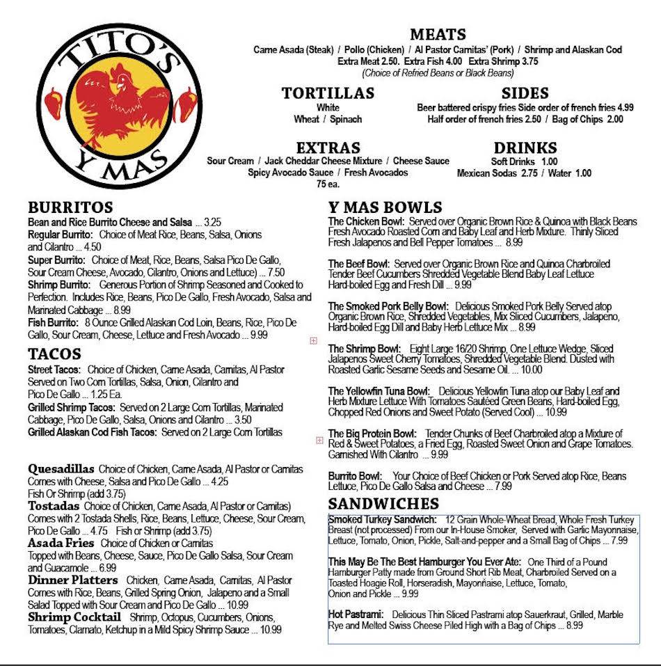 Titos-y-Mas | restaurant | 625 6th St, Orland, CA 95963, USA | 5309883043 OR +1 530-988-3043