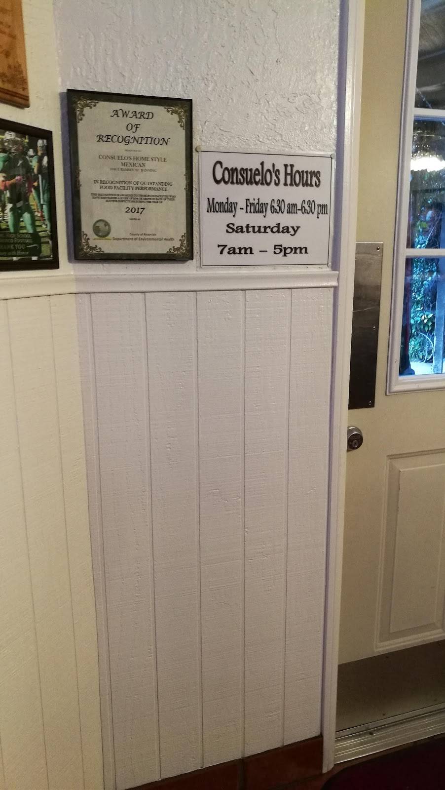 Consuelos Authentic Mexican Restaurant | restaurant | 1046 E Ramsey St, Banning, CA 92220, USA | 9518493760 OR +1 951-849-3760