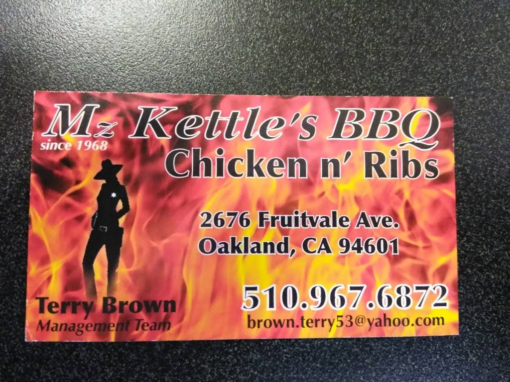 Mz Kettles BBQ | restaurant | Oakland, CA 94601, USA | 5105003349 OR +1 510-500-3349