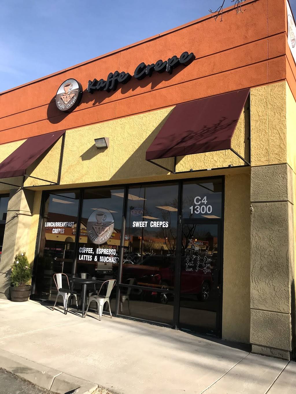 Kaffe Crepe | cafe | 1300 E Plumb Ln c4, Reno, NV 89502, USA | 7756839338 OR +1 775-683-9338