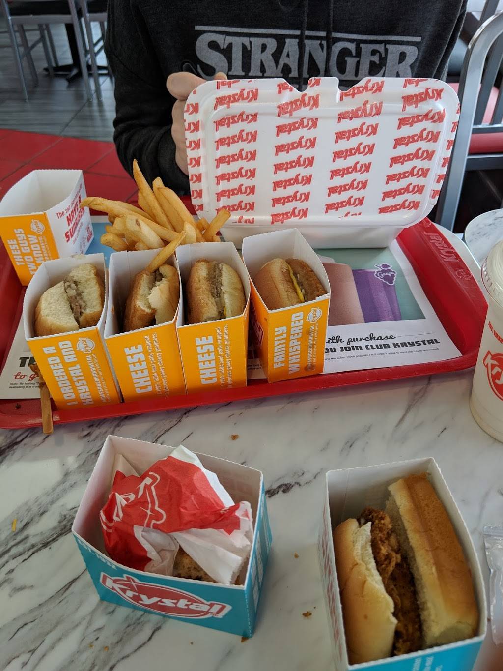 Krystal | meal takeaway | 7856 US-51 N, Millington, TN 38053, USA | 9018721500 OR +1 901-872-1500