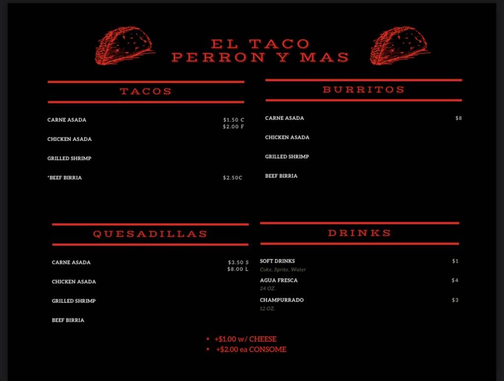 El taco perron y mas | restaurant | 7555 Bellaire Blvd, Houston, TX 77036, USA | 8329000471 OR +1 832-900-0471
