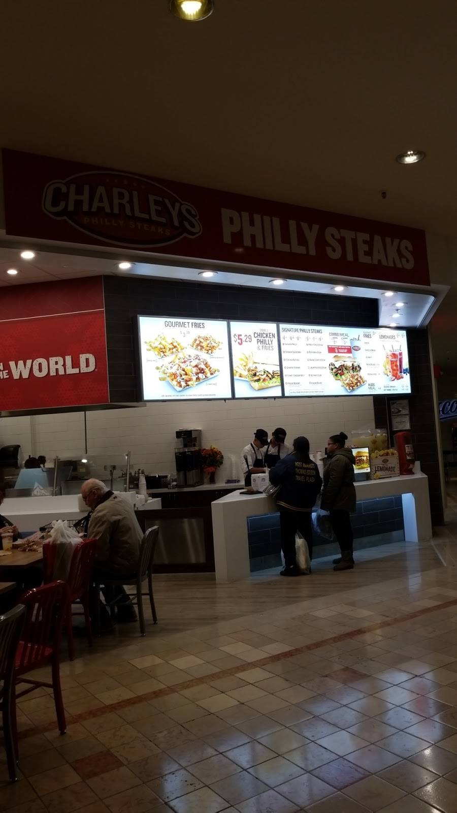 Charleys Philly Steaks | restaurant | 250 Woodbridge Center Dr, Woodbridge, NJ 07095, USA | 7326364600 OR +1 732-636-4600