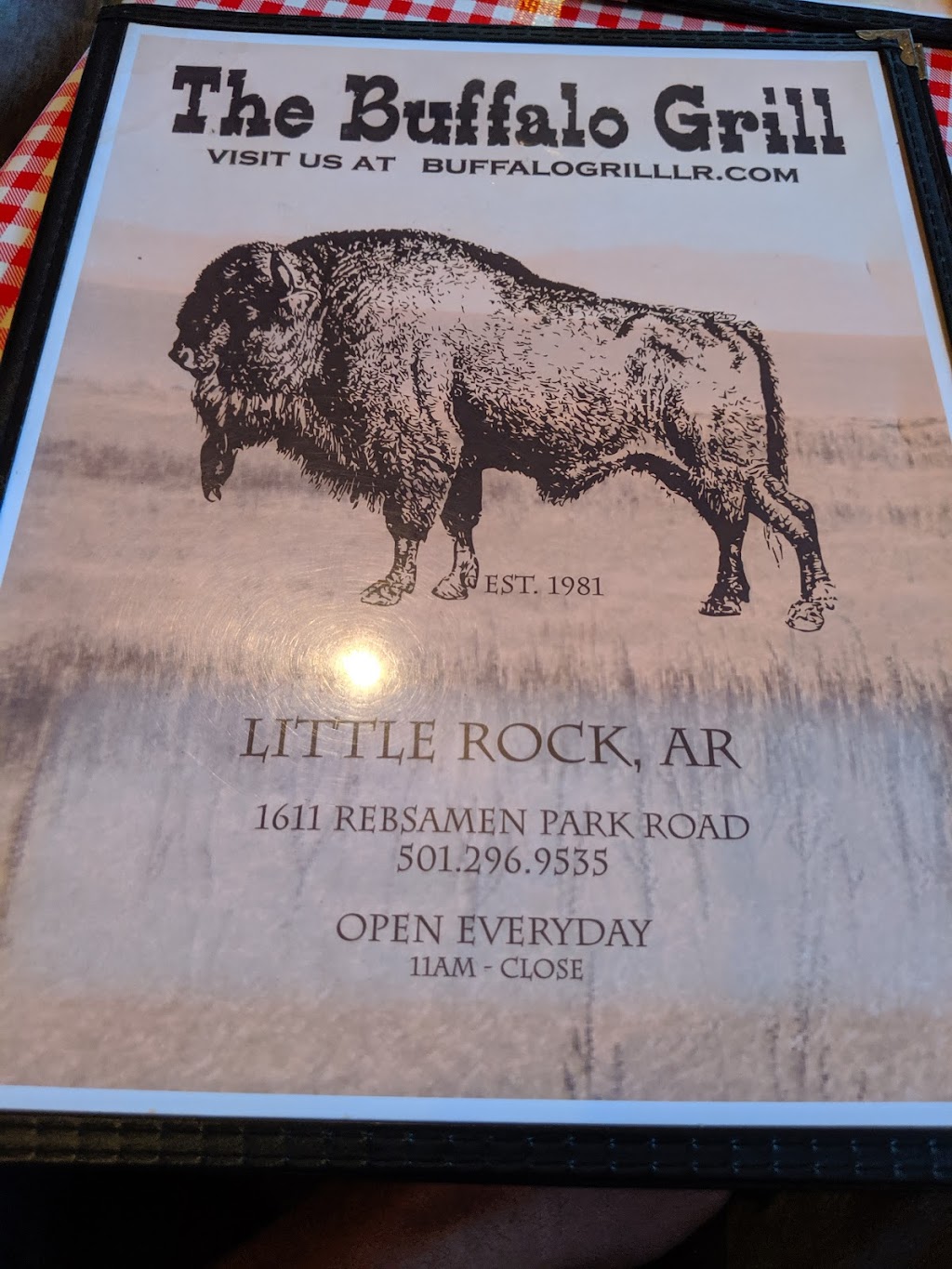 Buffalo Grill | restaurant | 1611 Rebsamen Park Rd, Little Rock, AR 72202, USA | 5012969535 OR +1 501-296-9535