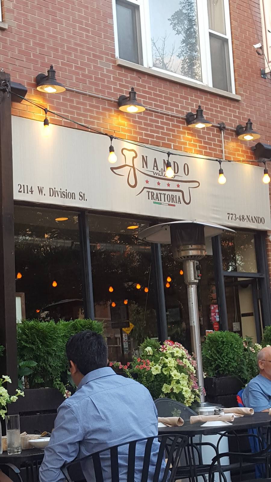Nando Milano Trattoria | restaurant | 3035, 2114 W Division St, Chicago, IL 60622, USA | 7734862636 OR +1 773-486-2636