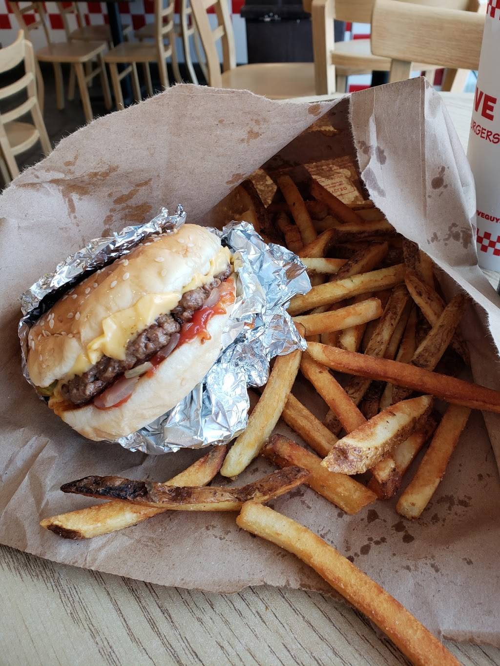 Five Guys | meal takeaway | 3333 Olney Sandy Spring Rd, Olney, MD 20832, USA | 3012601243 OR +1 301-260-1243