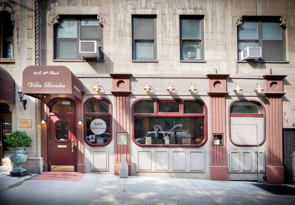 Villa Berulia | restaurant | 107 E 34th St, New York, NY 10016, USA | 2126891970 OR +1 212-689-1970