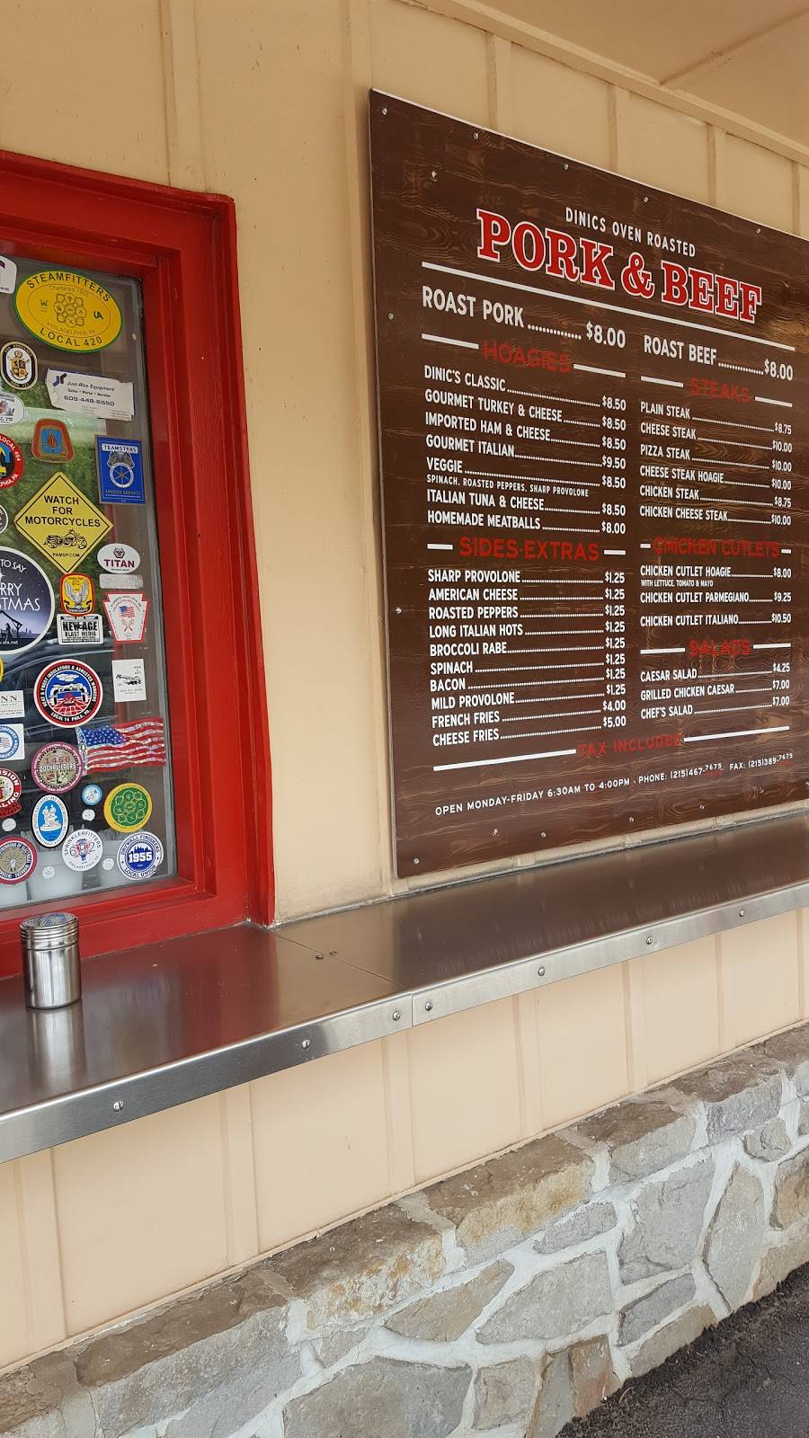 DiNics Pork & Beef | restaurant | 1511 Kitty Hawk Ave, Philadelphia, PA 19112, USA | 2154677675 OR +1 215-467-7675