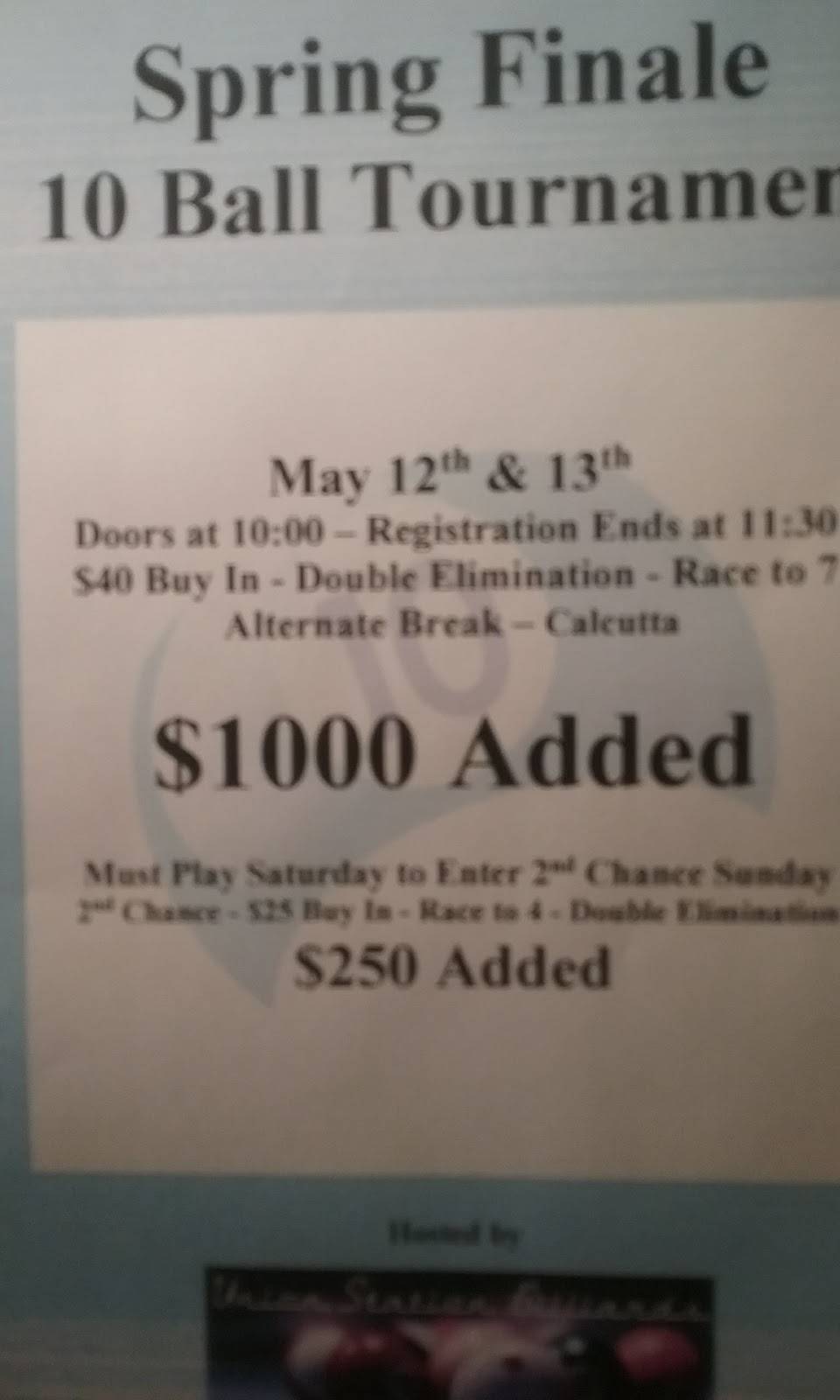 Union Station Billiards | restaurant | 272 St John St, Portland, ME 04102, USA | 2078993693 OR +1 207-899-3693