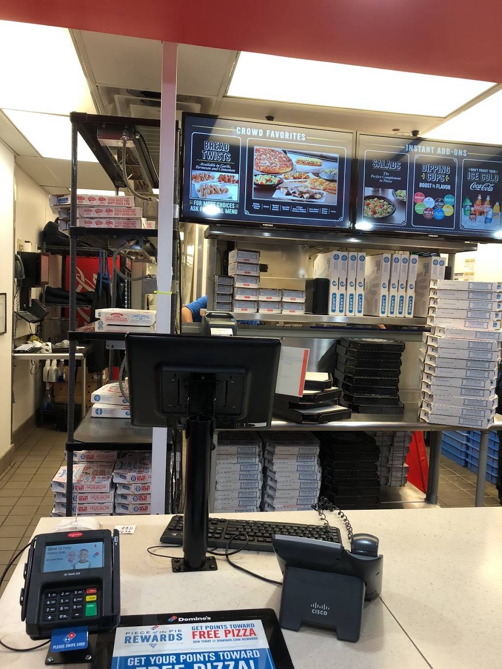 Dominos Pizza | meal delivery | 98 E Main St, Ramsey, NJ 07446, USA | 2019341234 OR +1 201-934-1234