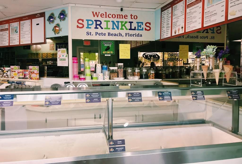 Sprinkles | restaurant | 6870 Gulf Blvd, St. Petersburg, FL 33706, USA | 7272906579 OR +1 727-290-6579