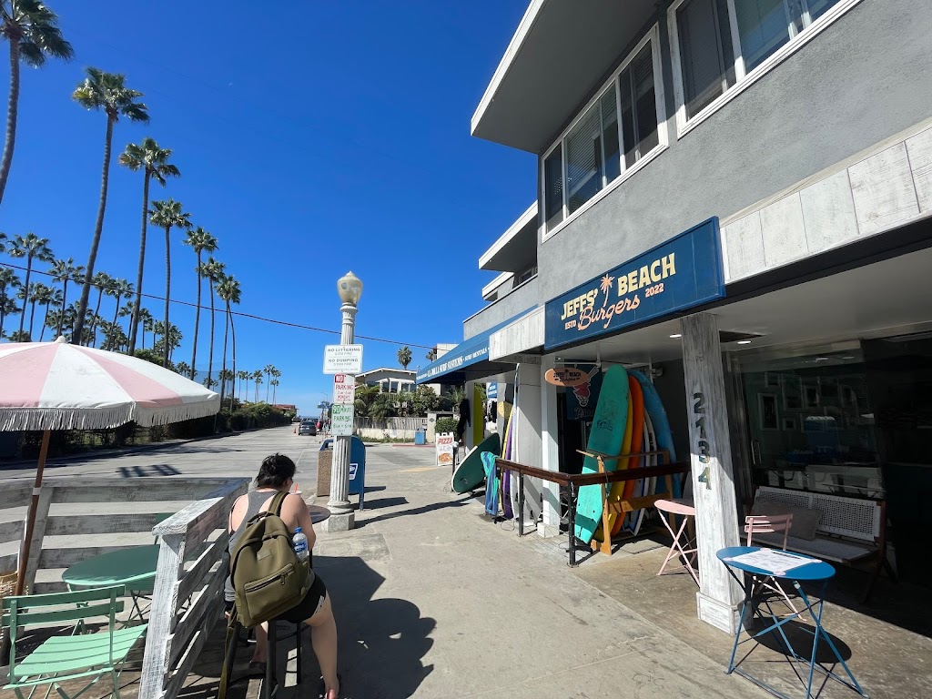 Jeffs’ Beach Burgers | restaurant | 2134 Avenida De La Playa, La Jolla, CA 92037, USA | 8885352227 OR +1 888-535-2227