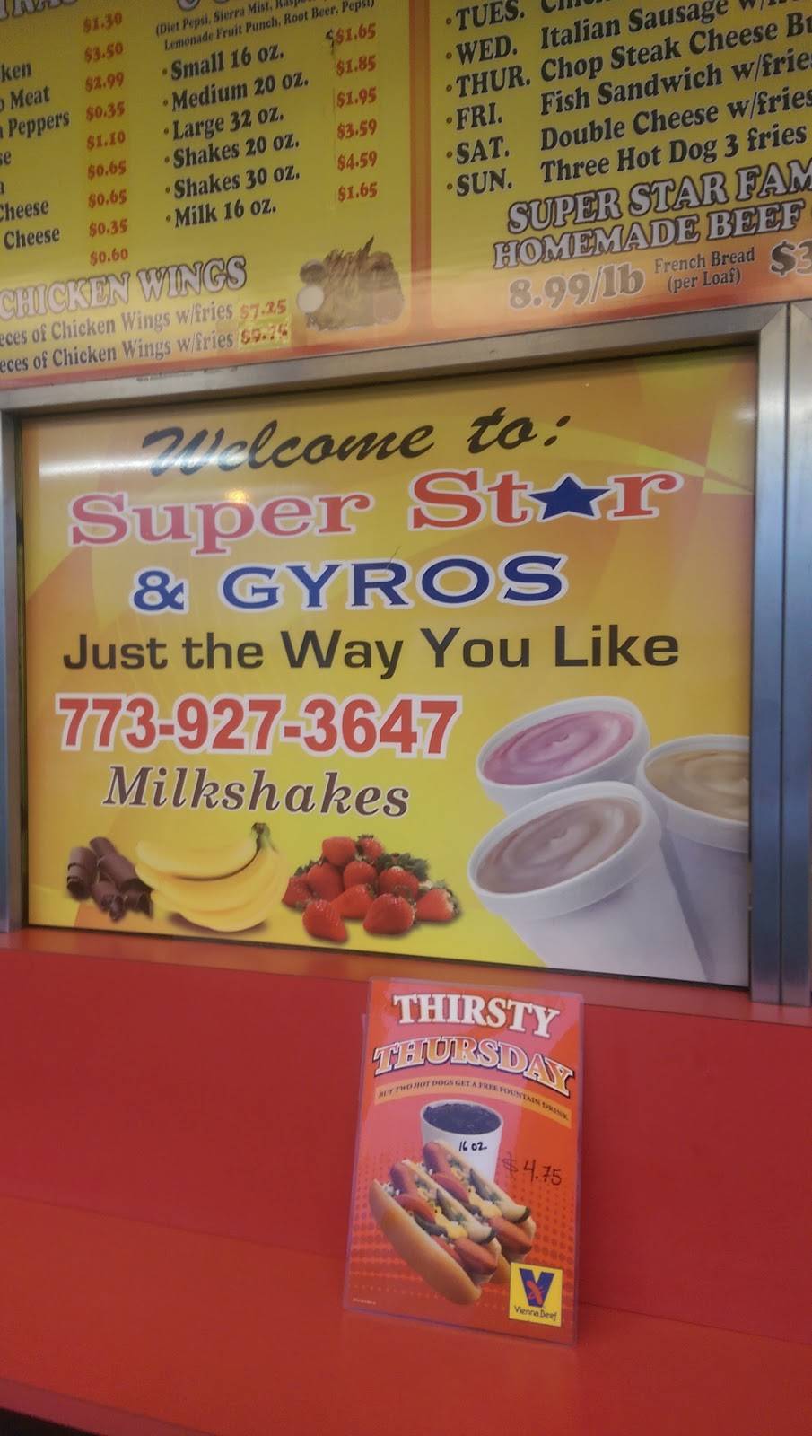 Super Star & Gyros | restaurant | 1159 W 47th St, Chicago, IL 60609, USA | 7739273647 OR +1 773-927-3647