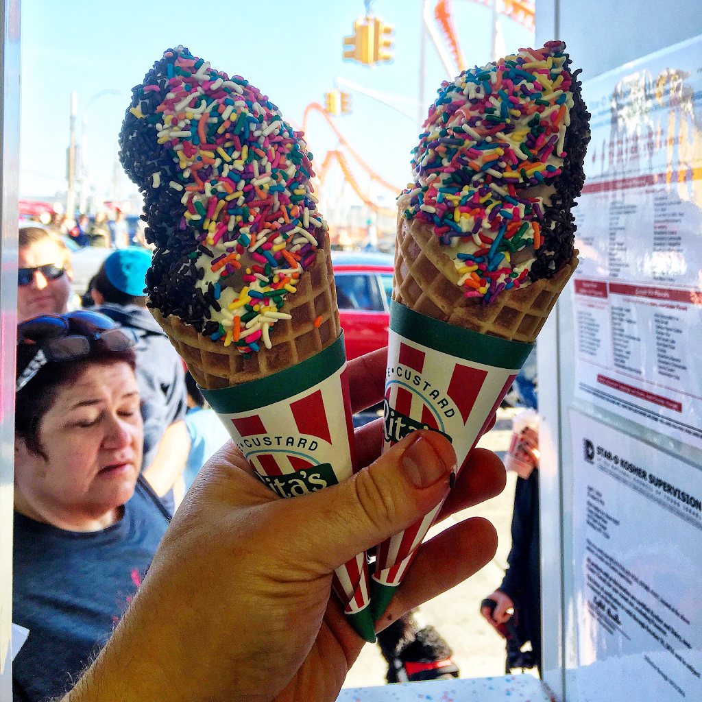 Ritas Italian Ice & Frozen Custard | restaurant | 1327 Surf Ave, Brooklyn, NY 11224, USA | 7182667482 OR +1 718-266-7482