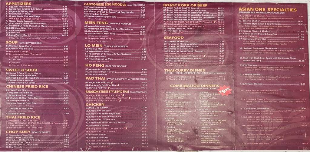 Asian One Restaurant | restaurant | 9600 Islington Ave Unit D1, Woodbridge, ON L4H 2T1, Canada | 9055528882 OR +1 905-552-8882