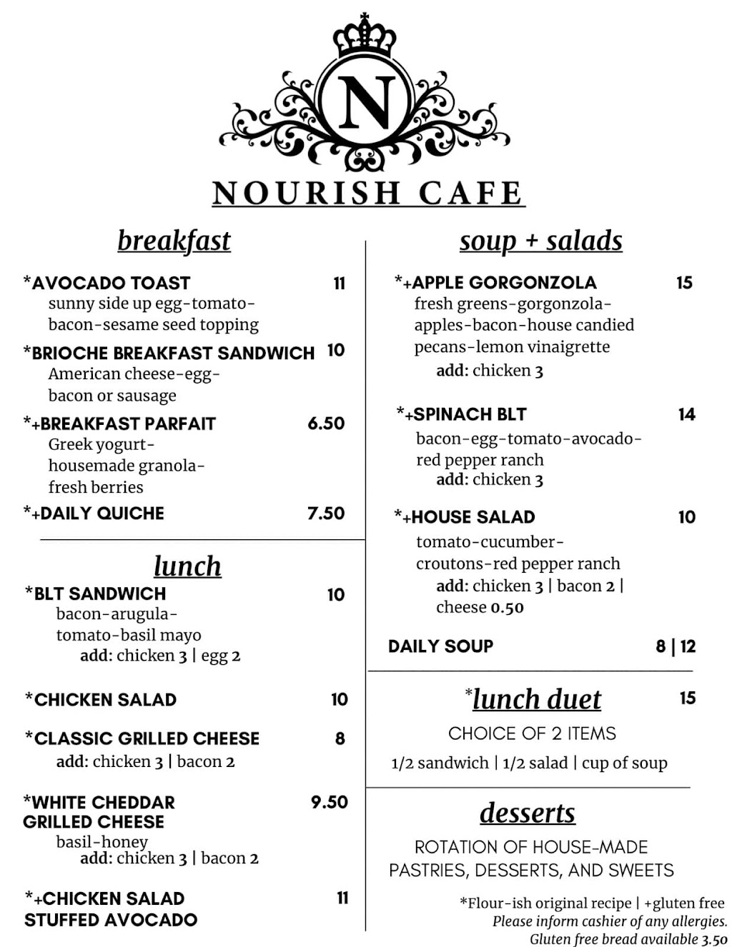 Nourish Cafe | restaurant | 2510 S Loop 336 W Suite 125, Conroe, TX 77304, USA | 9364418997 OR +1 936-441-8997