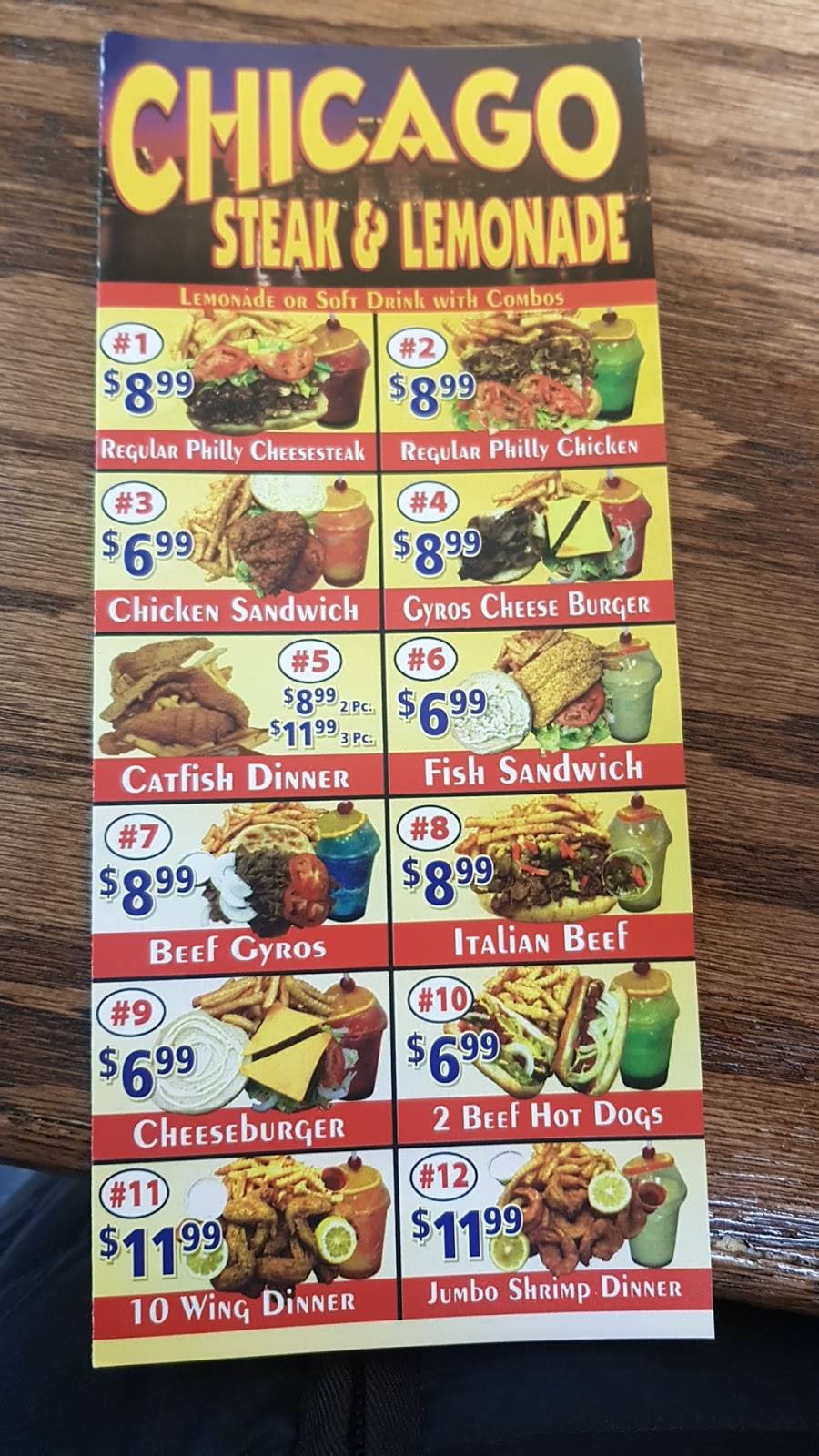 Chicago steak & lemonade | restaurant | 9015 Galene Dr, Jeffersontown, KY 40299, USA | 5027421381 OR +1 502-742-1381