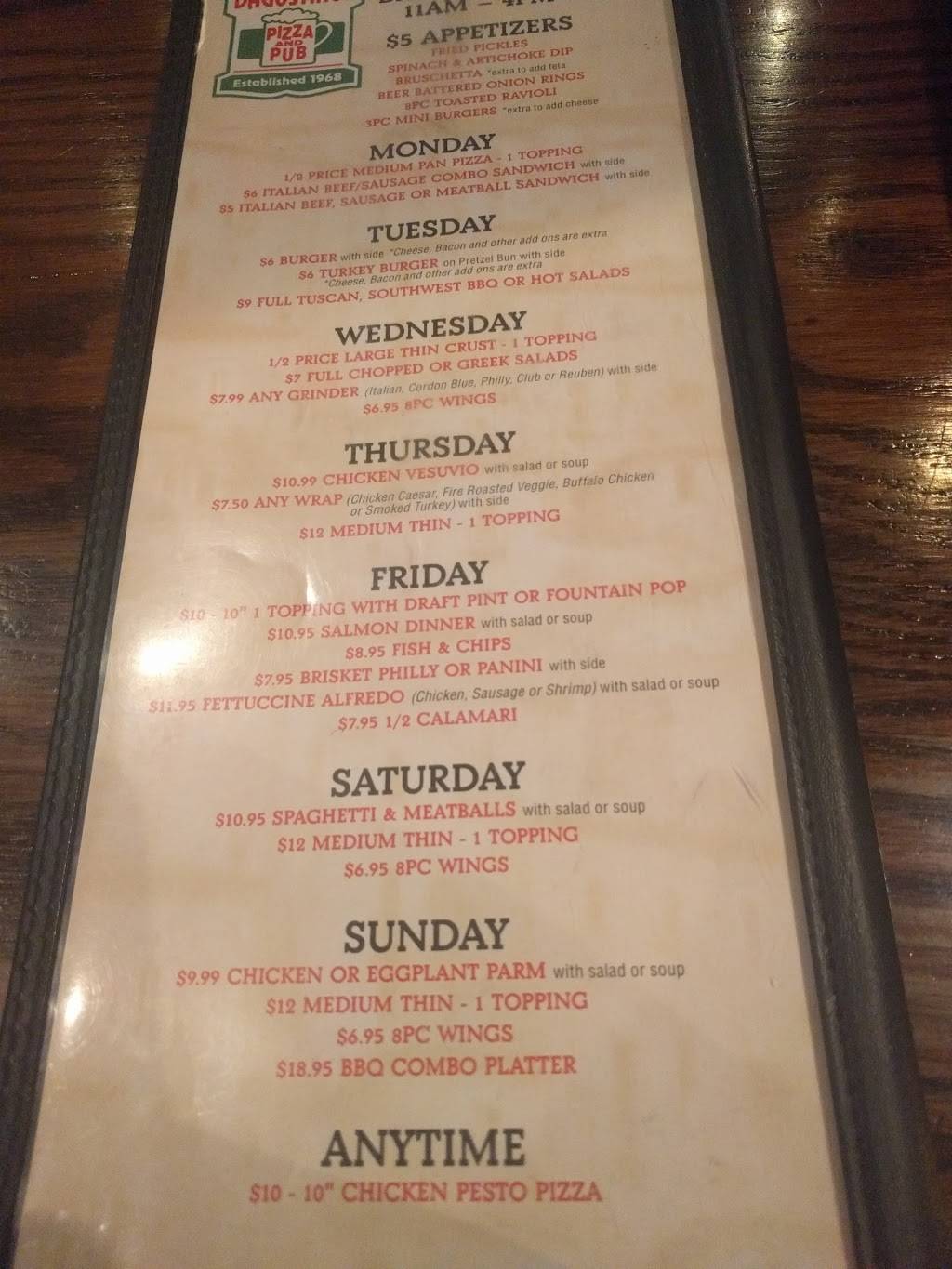 DAgostinos Pizza and Pub River West | restaurant | 752 N Ogden Ave, Chicago, IL 60642, USA | 3128503247 OR +1 312-850-3247