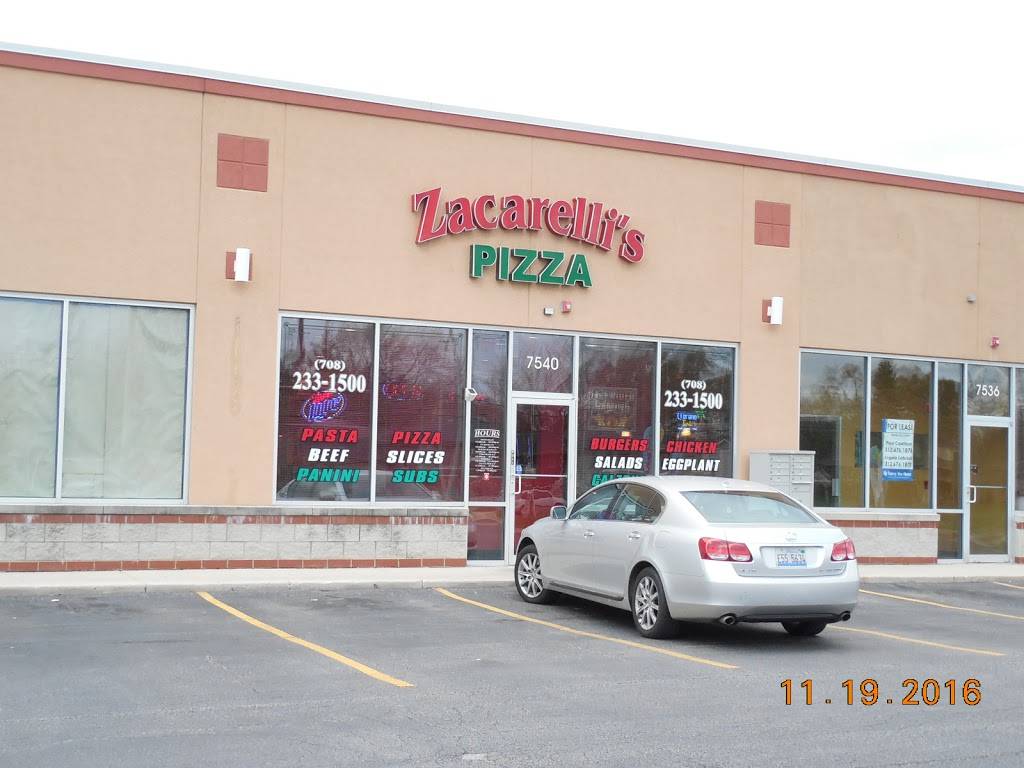 Zacarellis Pizza | restaurant | 7540 103rd St, Bridgeview, IL 60455, USA | 7082331500 OR +1 708-233-1500
