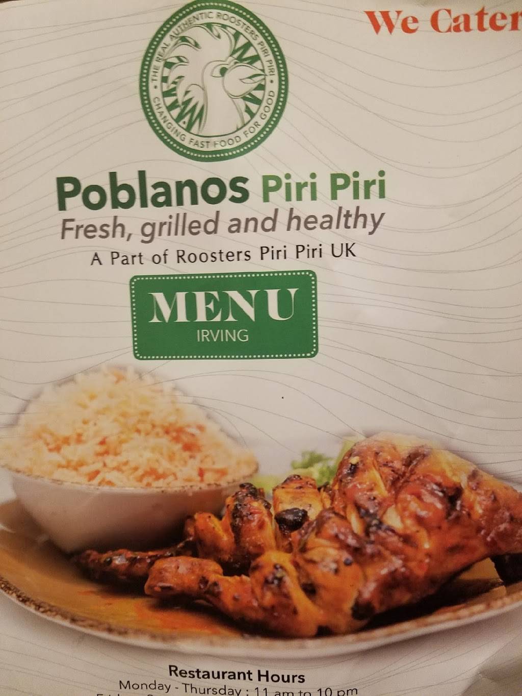 Poblanos Peri Peri | restaurant | 3636 N Belt Line Rd, Irving, TX 75062, USA | 9725141792 OR +1 972-514-1792