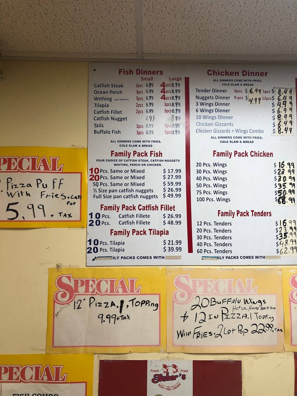 Fishers Pizza Fish & Chicken | restaurant | 3117 W 30th St, Indianapolis, IN 46222, USA | 3179252890 OR +1 317-925-2890