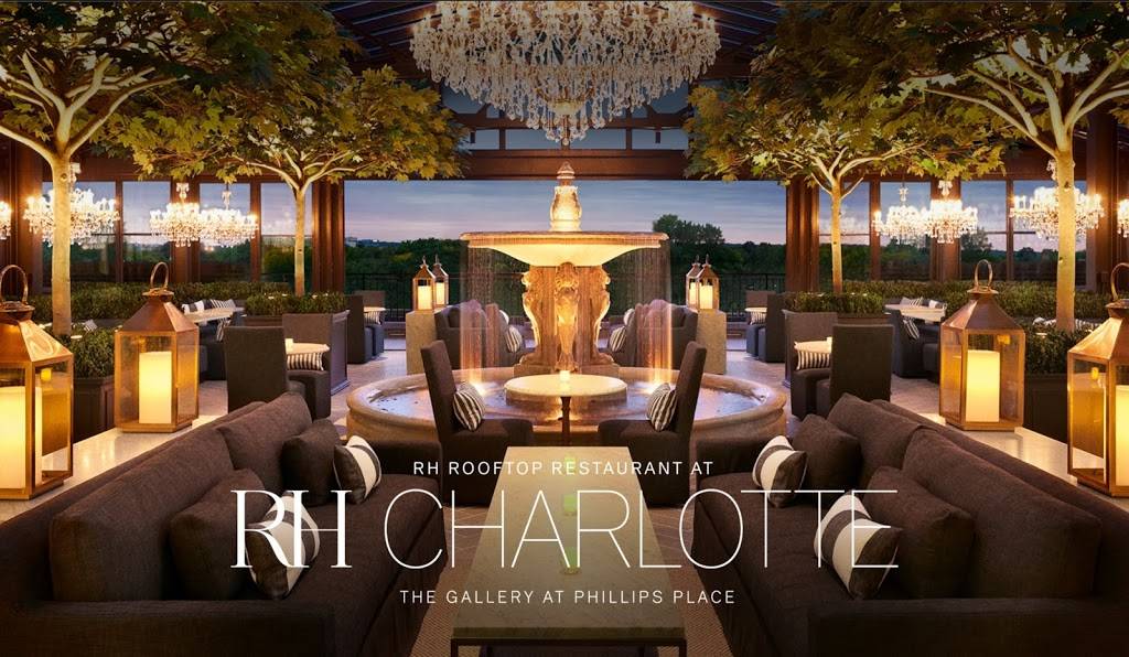 RH Rooftop Restaurant Charlotte | restaurant | 6903 Phillips Pl Ct, Charlotte, NC 28210, USA | 7047904970 OR +1 704-790-4970