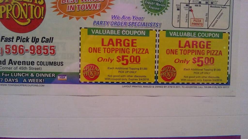 Pizza Pronto | restaurant | 4400 2nd Ave #6, Columbus, GA 31904, USA | 7065969855 OR +1 706-596-9855