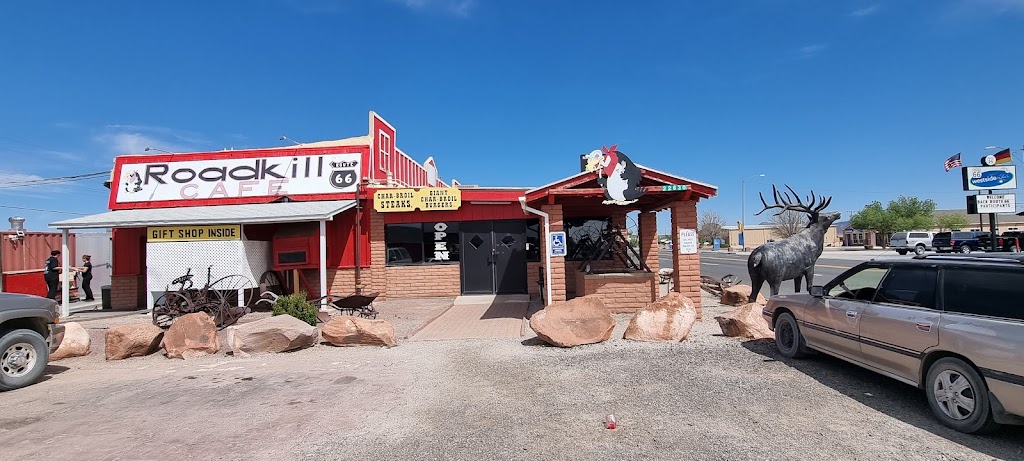 The Roadkill Cafe/O.K. Saloon | restaurant | 22830 W, AZ-66, Seligman, AZ 86337, USA | 9284223554 OR +1 928-422-3554