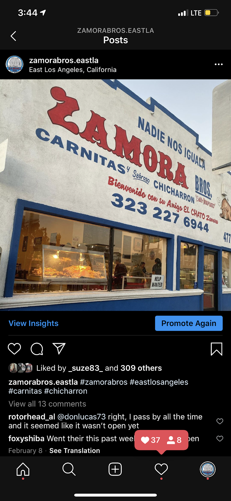 ZAMORA BROS. RESTAURANT EAST LA | restaurant | 4771 East Cesar E Chavez Avenue, East Los Angeles, CA 90022, USA | 3238408287 OR +1 323-840-8287