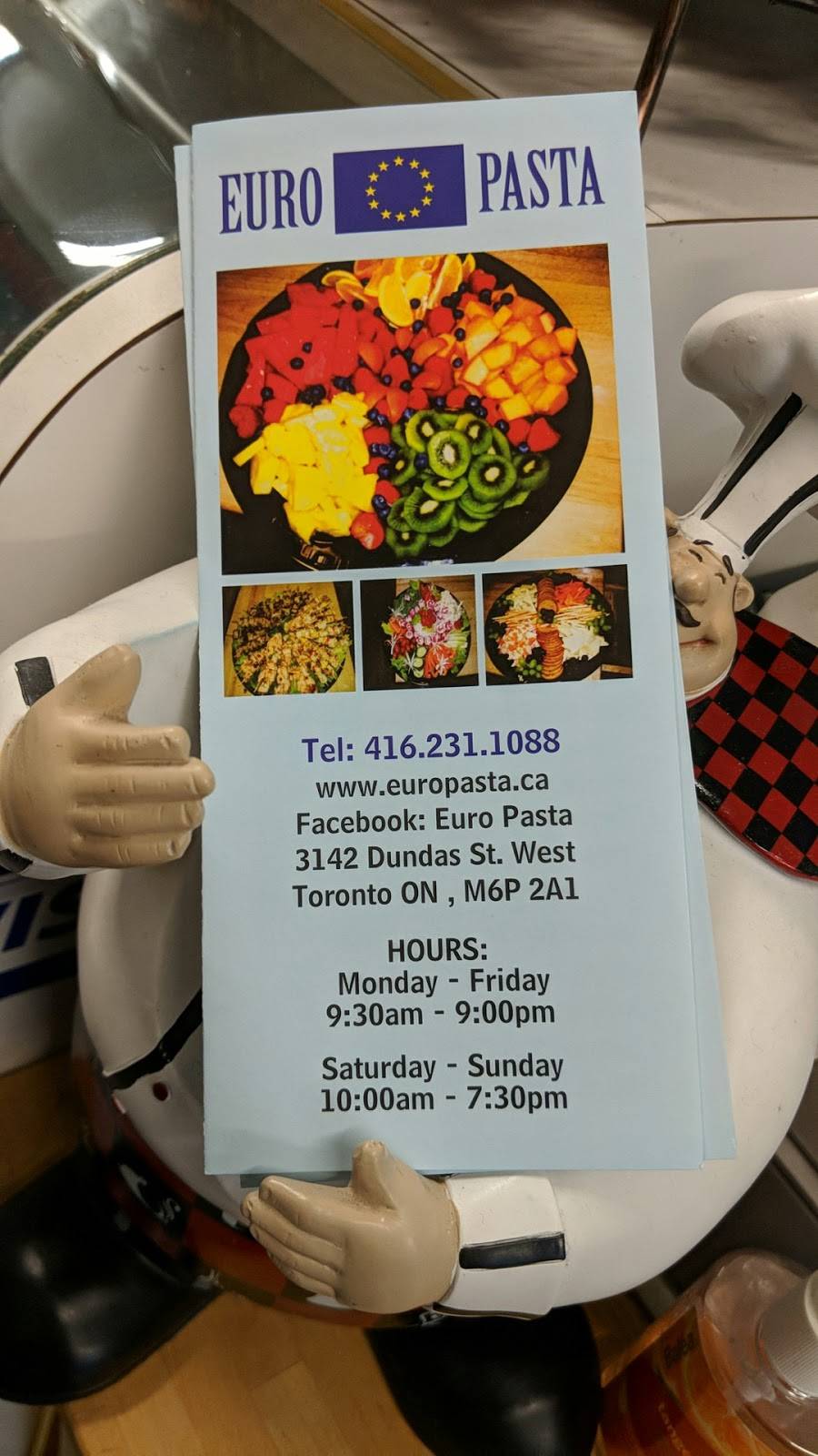 Euro Pasta | meal takeaway | 3142 Dundas St W, Toronto, ON M6P 2A1, Canada | 4162311088 OR +1 416-231-1088