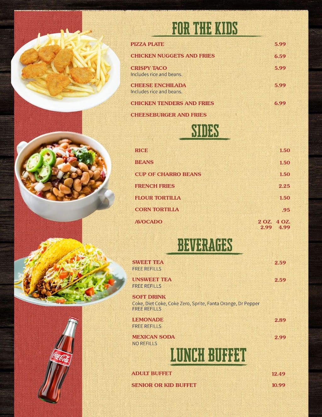 Angies Tex Mex | restaurant | 401 W Expy 83, La Feria, TX 78559, USA | 9562770340 OR +1 956-277-0340
