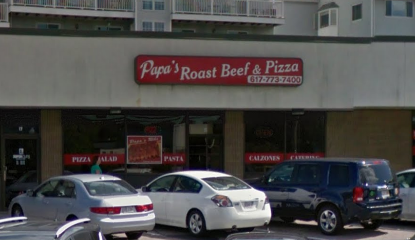 Papas Roast Beef & Pizza | restaurant | 15 Scammell St, Quincy, MA 02169, USA | 6177737400 OR +1 617-773-7400