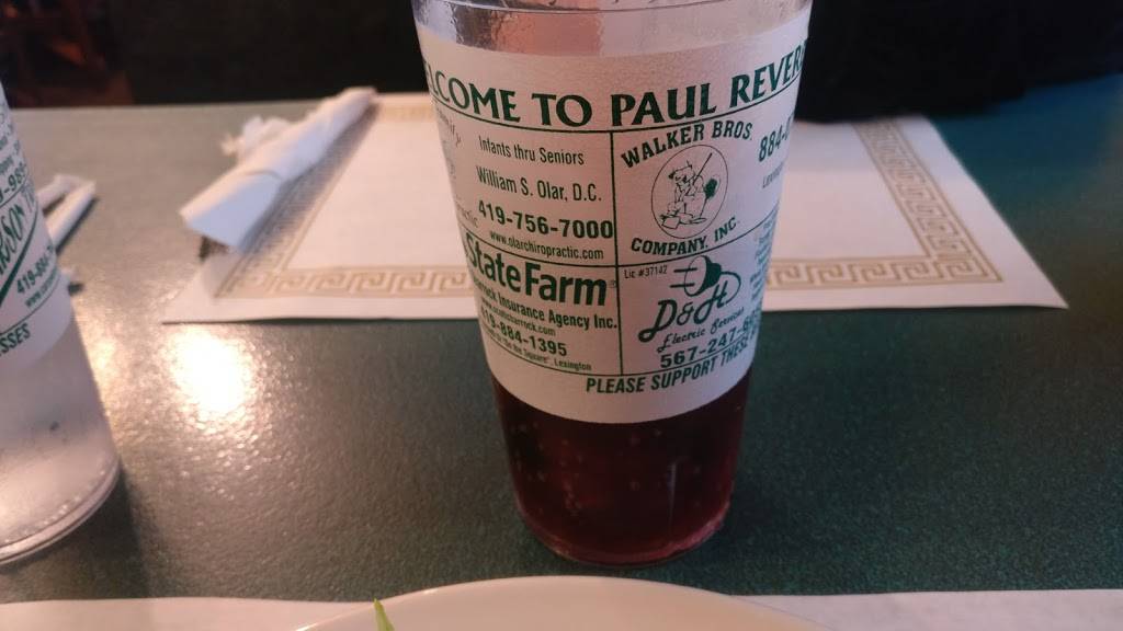 Paul Revere Family Restaurant | restaurant | 57 OH-97, Lexington, OH 44904, USA | 4198841811 OR +1 419-884-1811